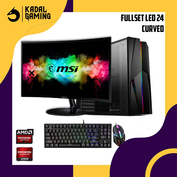 PROMO PC GAMING RYZEN 3 3200G TERMURAH VGA RADEON 16GB RAM FULLSET CPU