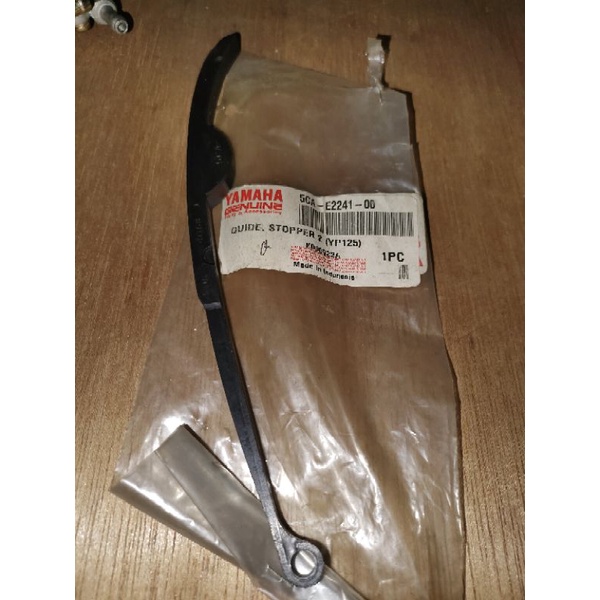 guide stopper 2 5CA-E2241 yamaha majesty majesti yp125 125 lidah plastik tensioner rantai kamprat