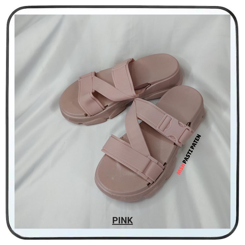 HYS 8891 / Sandal Selop Wedges Impor Wanita Dewasa