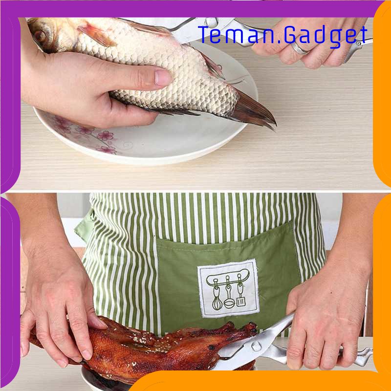 TD - DPR XITUO Gunting Tulang Dapur Kitchen Bone Scissors Stainless Steel - HU14