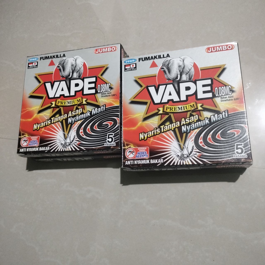 Obat Nyamuk Bakar Jumbo Cap VAPE Nyaris Tanpa Asap