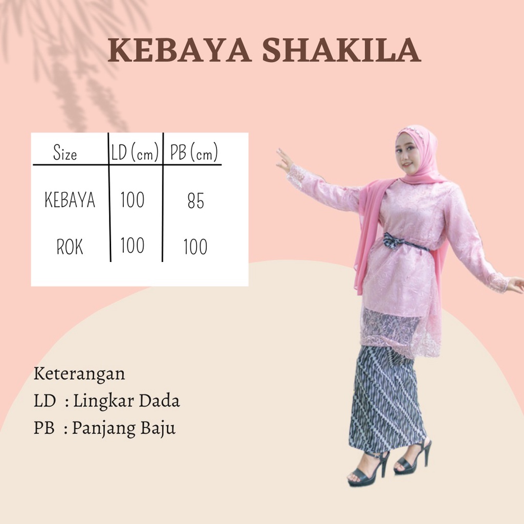 KEBAYA BRUKAT LAMARAN SHAKILA KEBAYA SET TERBARU CARALYN.ID