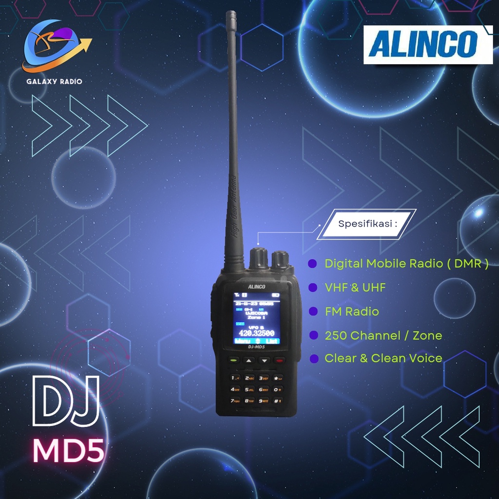 Jual ALINCO DJMD5 DMR DUALBAND VHF UHF GARANSI Resmi 100