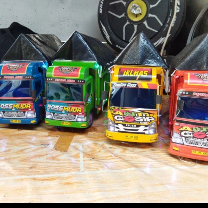 MAINAN TRUK KAYU / TRUK OLENG / MOBILAN KAYU / UKURAN BESAR 1/2 METER TERMURAH