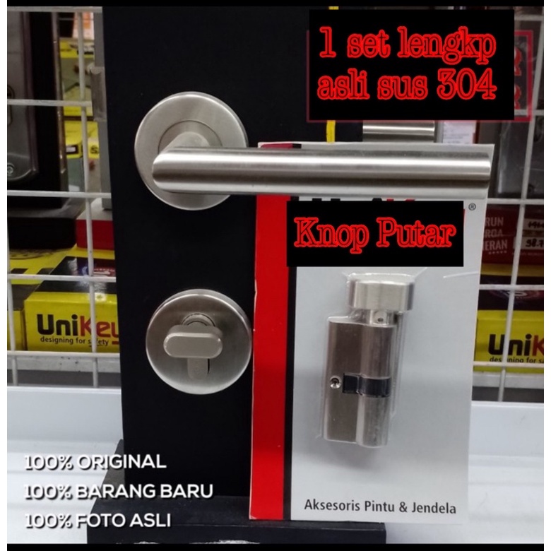 Promo stok terbatas kunci pintu knop Kodai ukuran besar silinder putar knop wc kunci pintu mdel pisah cylinder knop putar kunci pintu minimalis silinder wc putar handel pintu roses silinder putar knop wc stanlis steel,handle pintu komplit,perngkpn pintu