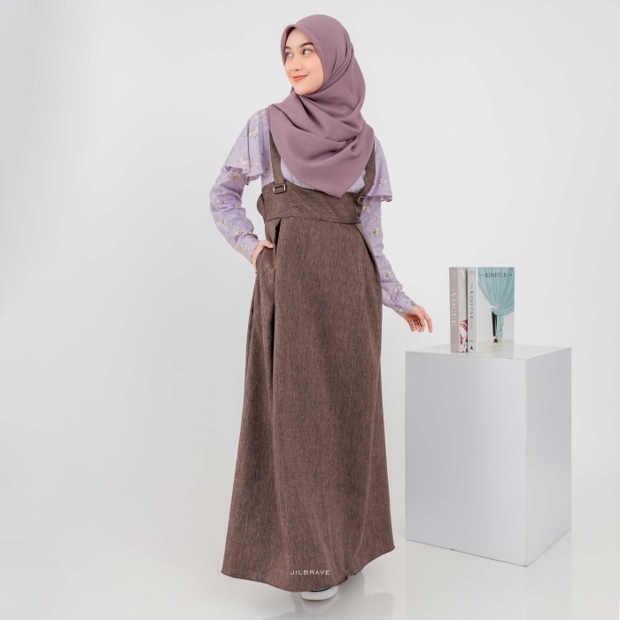 Qiana Overall Jilbrave Warna Light Wisteria - S