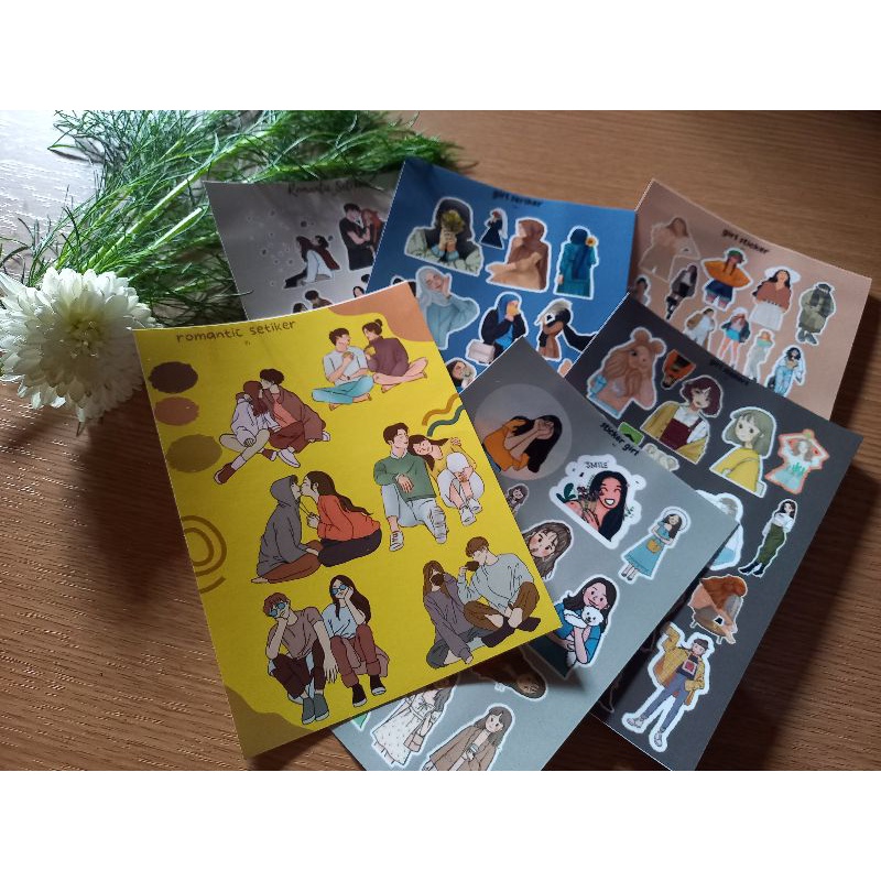 

STICKER Aesthetic||Stiker Romantic|| Journal Scrapbook|| Tumblr Sticker||Diary Notebook Sticker||Aesthetic Sticker Hp laptop