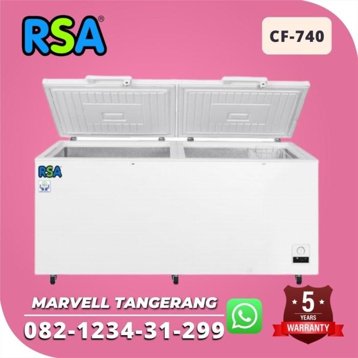 CHEST FREEZER RSA CF 740 KULKAS BOX 700 LITER ORIGINAL