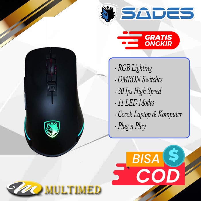 Mouse Gaming SADES Lance RGB Original