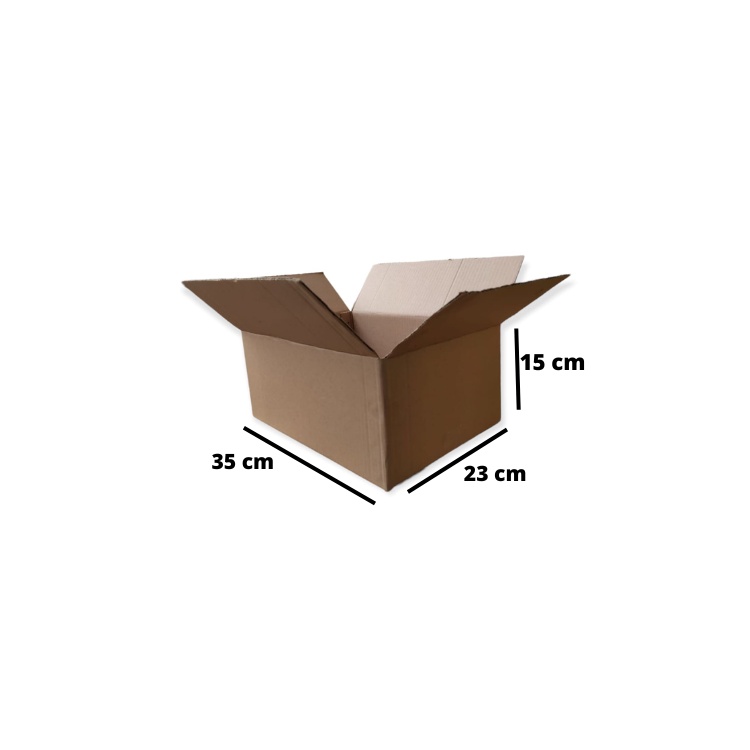 Kardus Box Polos Persegi Panjang Ukuran 35x23x15cm