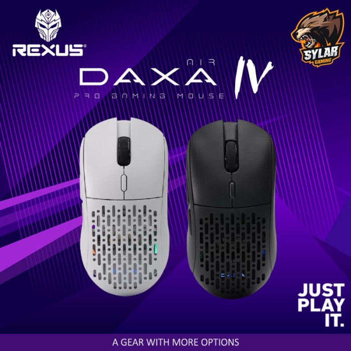 Moga Rexus Daxa Air Iv / Daxa Air 4 Rgb Wireless Gaming Mouse