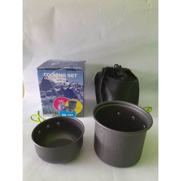 cooking set DS -101 (alat masak portable untuk outdoor /camping)