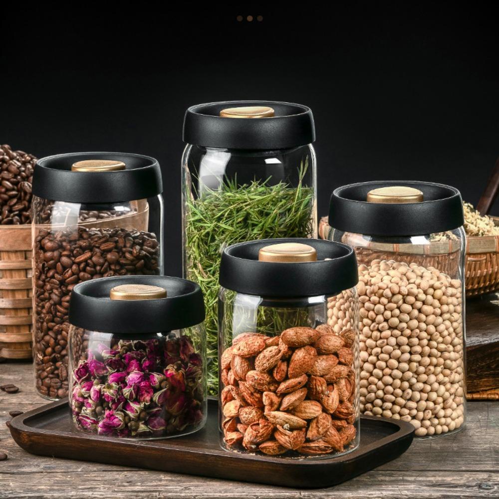 SUYO Botol Penyimpanan Toples Biji Kopi Transparan Storage Tank