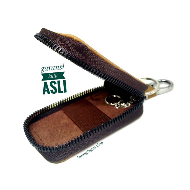 Dompet /Hardcase /Tempat Remote Mobil Kulit - Gantungan Logo TOYOTA