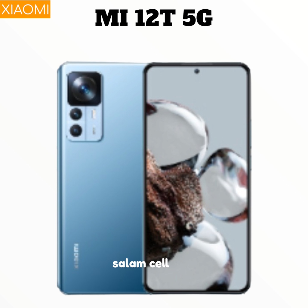 Xiaomi 12T 5G Ram 8+3/256GB NFC Dimensity 8100-Ultra 108MP OIS Triple Kamera Layar 120Hz Mi12T Amoled Norepack Garansi Resmi