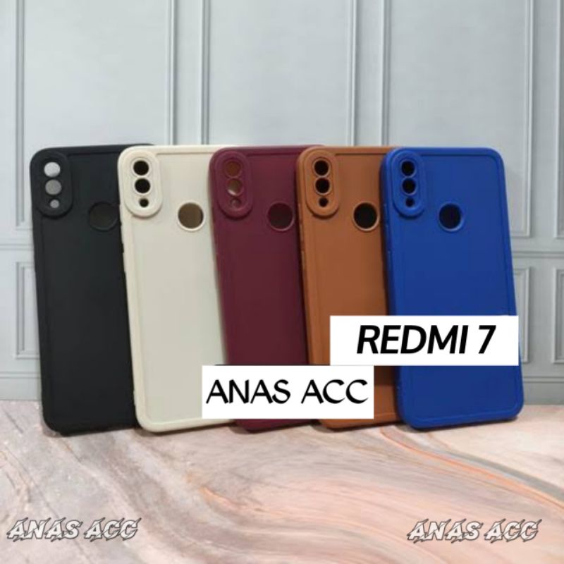 SoftCase ProCamera XIAOMI REDMI 7 / NOTE 7 / NOTE 7 PRO CASE CASING MACARON PELINDUNG+CAMERA