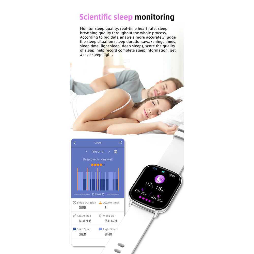 Untuk Pria Wanita SKMEI Smartwatch Sport Heart Rate Sleep Monitoring Waterproof Unisex - H01