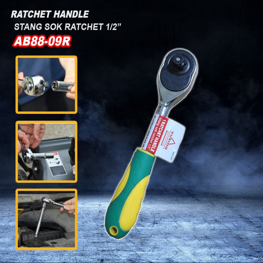 YUKIDO Gagang Handel Rachet 1/2 Inch Gagang Kunci Sock Rachet YUKIDO TERLARIS DI INDONESIA
