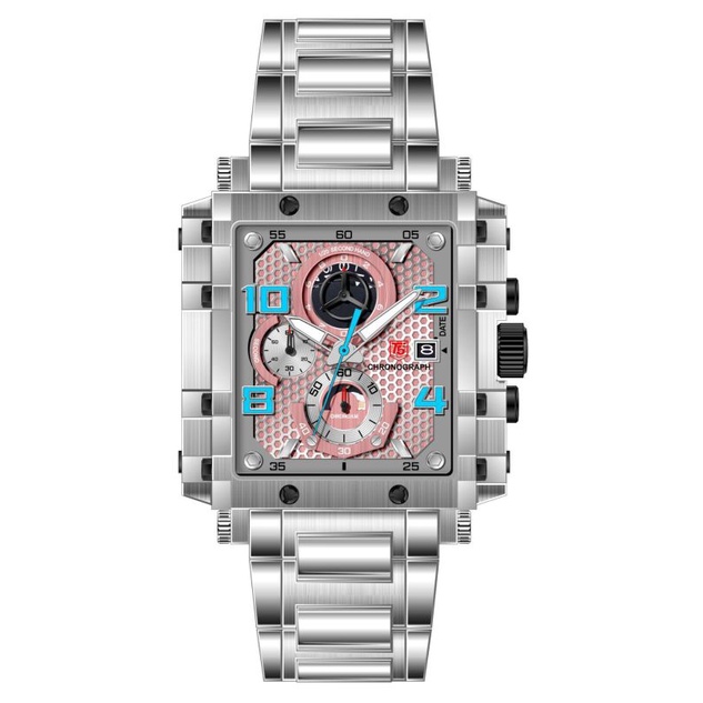 JAM TANGAN PRIA ORIGINAL T5 H3802 SILVER CHRONOGRAPH WR30M PLUSBOX PAPERBAG