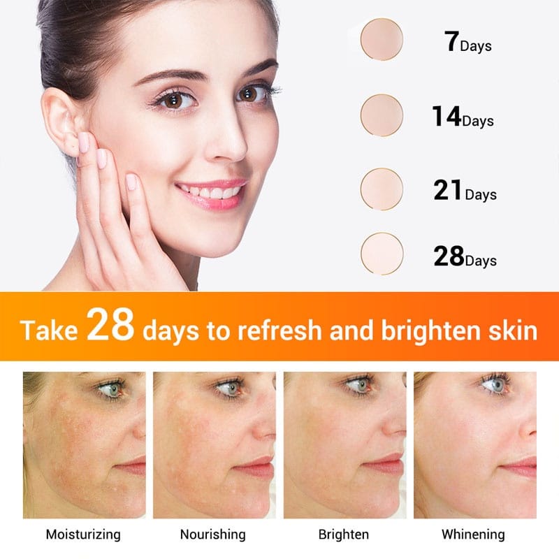 BREYLEE Serum Vitamin C Whitening Serum Brighten Lifting Firming Fade Dark Spots Moisturizing(17ML)