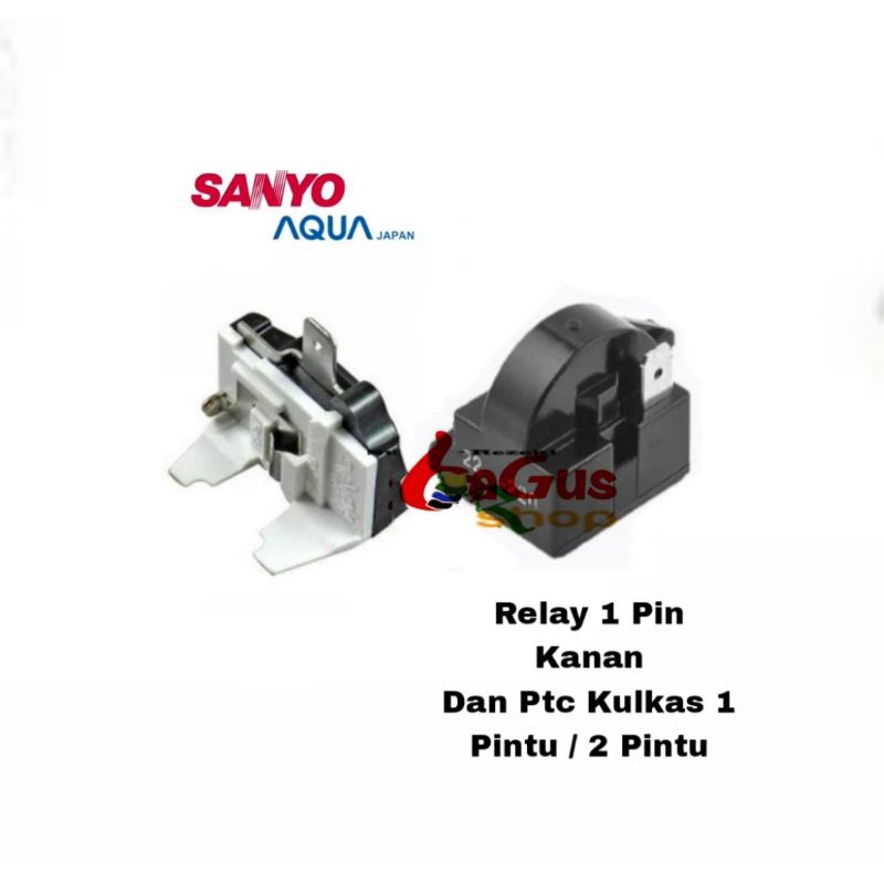 Relay Ptc Overload Kulkas Sanyo AQua 1 Pintu