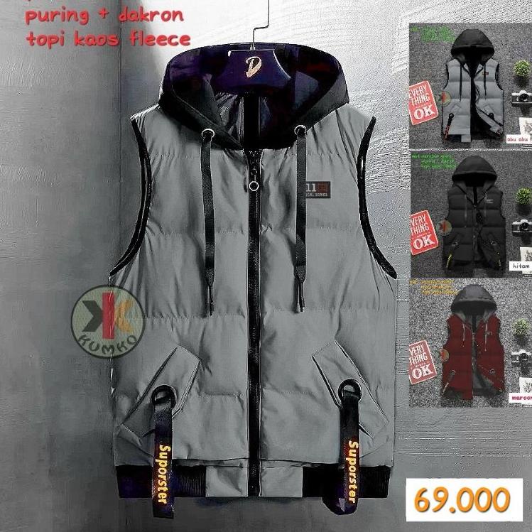 ORIGINAL% ROMPI PRIA VEST PARASUT HOODIE ANTI ANGIN