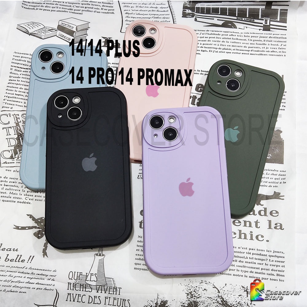 LIQUID CASE - Slicone Case Full Lens Protection For iPhone 14 14 PLUS 14 PRO 14 PROMAX / CASE IPHONE / CASING IPHONE