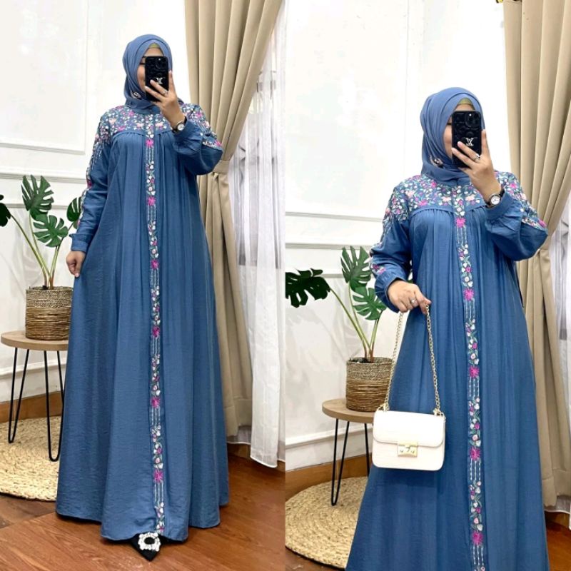 Humaira dress gamis linen