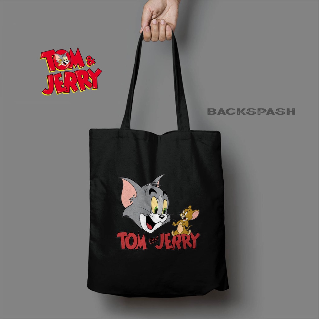 TOTEBAG TOM &amp; JERRY LUCU BISA CUSTOM