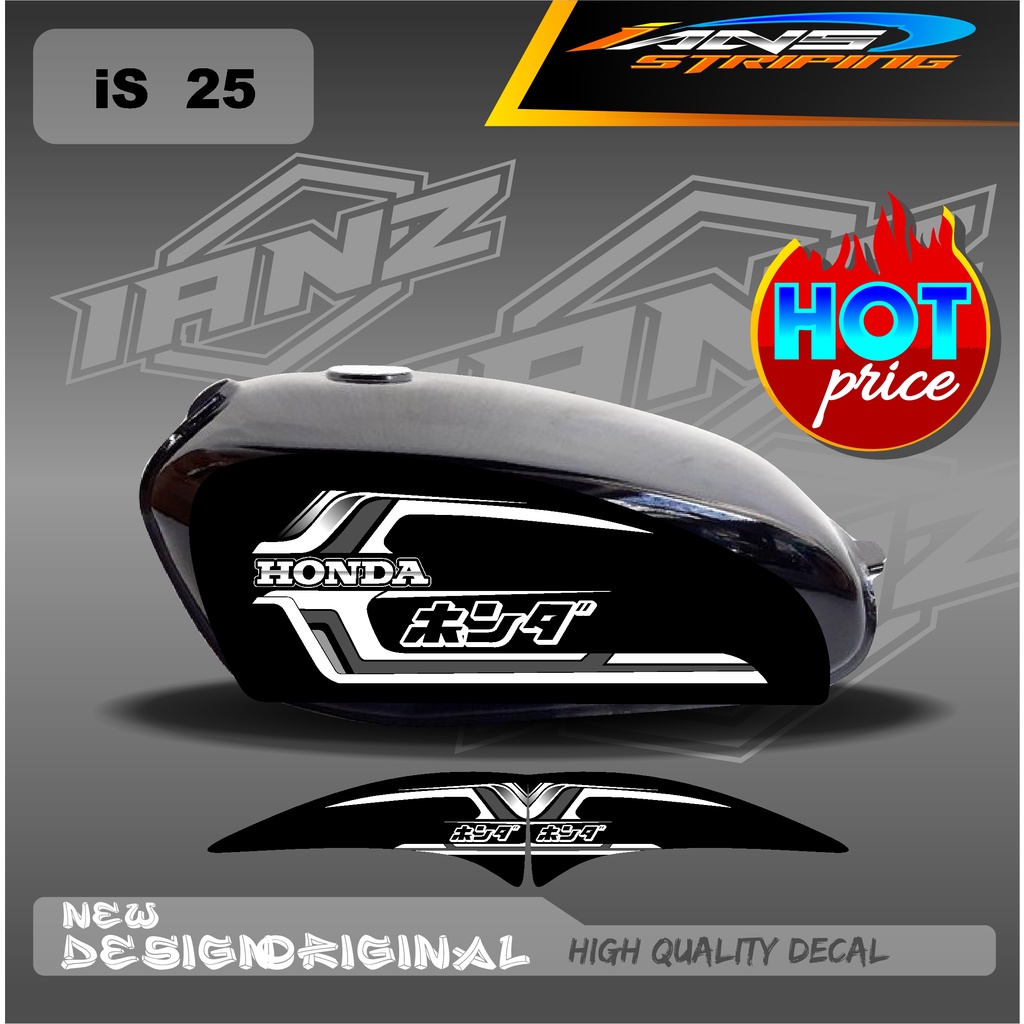 CUSTOM CB 100 STRIPING VARIASI HOLOGRAM / STIKER CB 100 CUSTOM HOLOGRAM DAN NON HOLOGRAM IS25