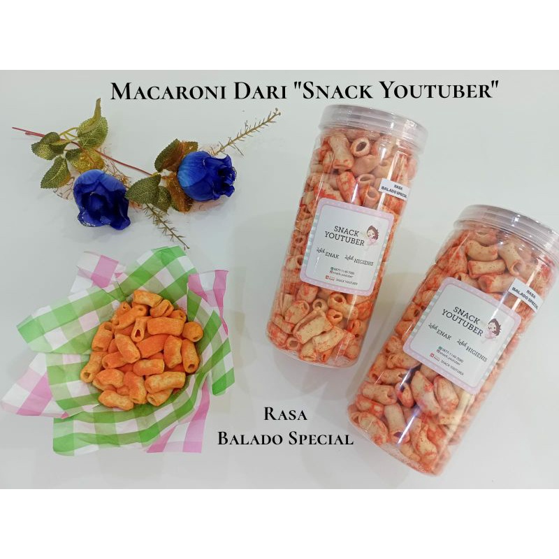 

MACARONI SNACK RASA BALADO SPESIAL DARI SNACK YOUTUBER