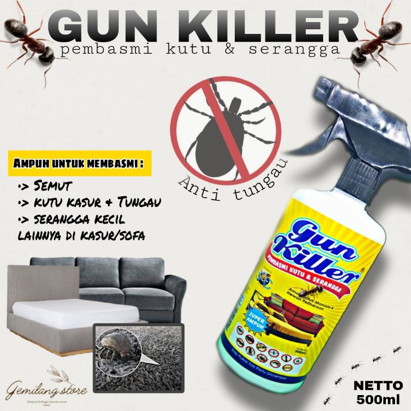 GUN KILLER PEMBASMI KUTU SERANGGA 500 ML SUPER AMPUH INSEKTISIDA