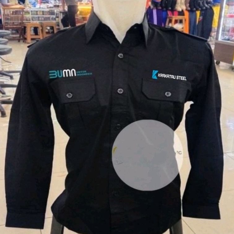 Kemeja Krakatau steel baju Krakatau steel seragam Krakatau steel Pdh Krakatau steel kemeja BUMN Krak