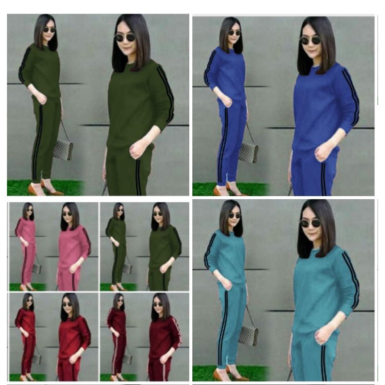 setelan baju olahraga wanita bigsize/training remaja muslim/baju senam gym fitness yoga jogging