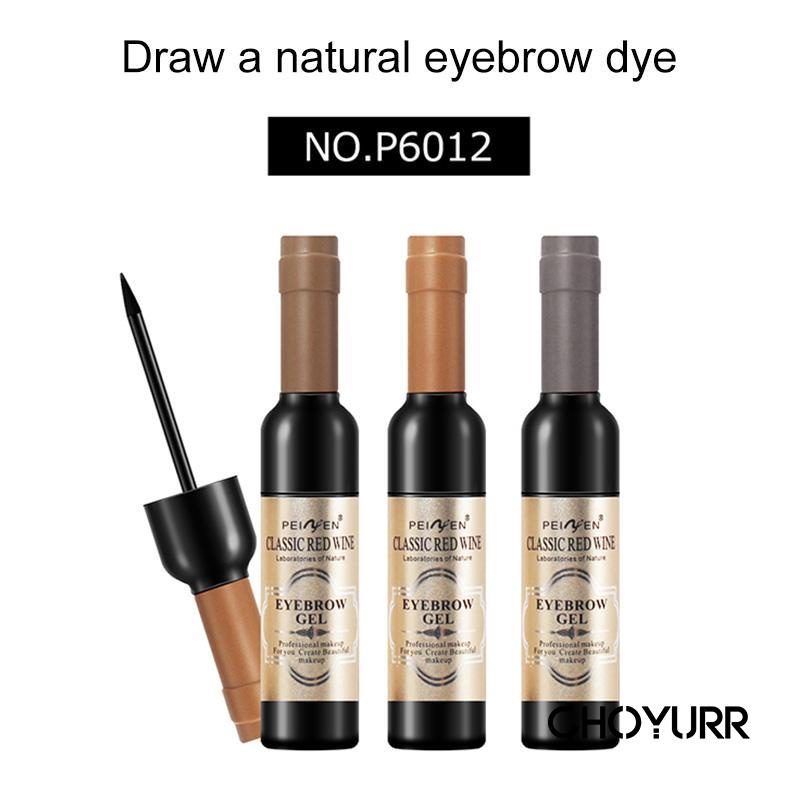 【COD】Eyebrow Tattoo Tint Alis Gel Wine Krim Alis Eye Brow  Tahan Air Tahan Lama Easy To Use Makeup Tools Murah Import-CH