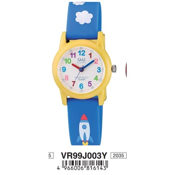 Jam Tangan Anak Colorful Motif Lucu Rubber Analog Original Q&amp;Q QNQ QQ VR99 VR99J Series