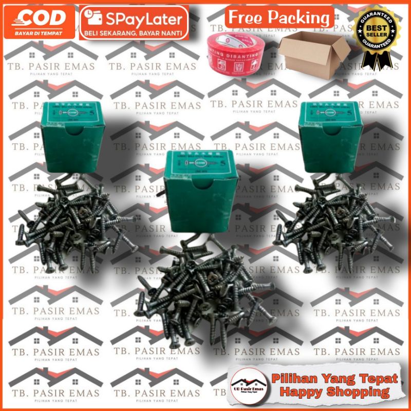 Skrup Kayu 5/8 inci, baut engsel, grendel harga perpcs