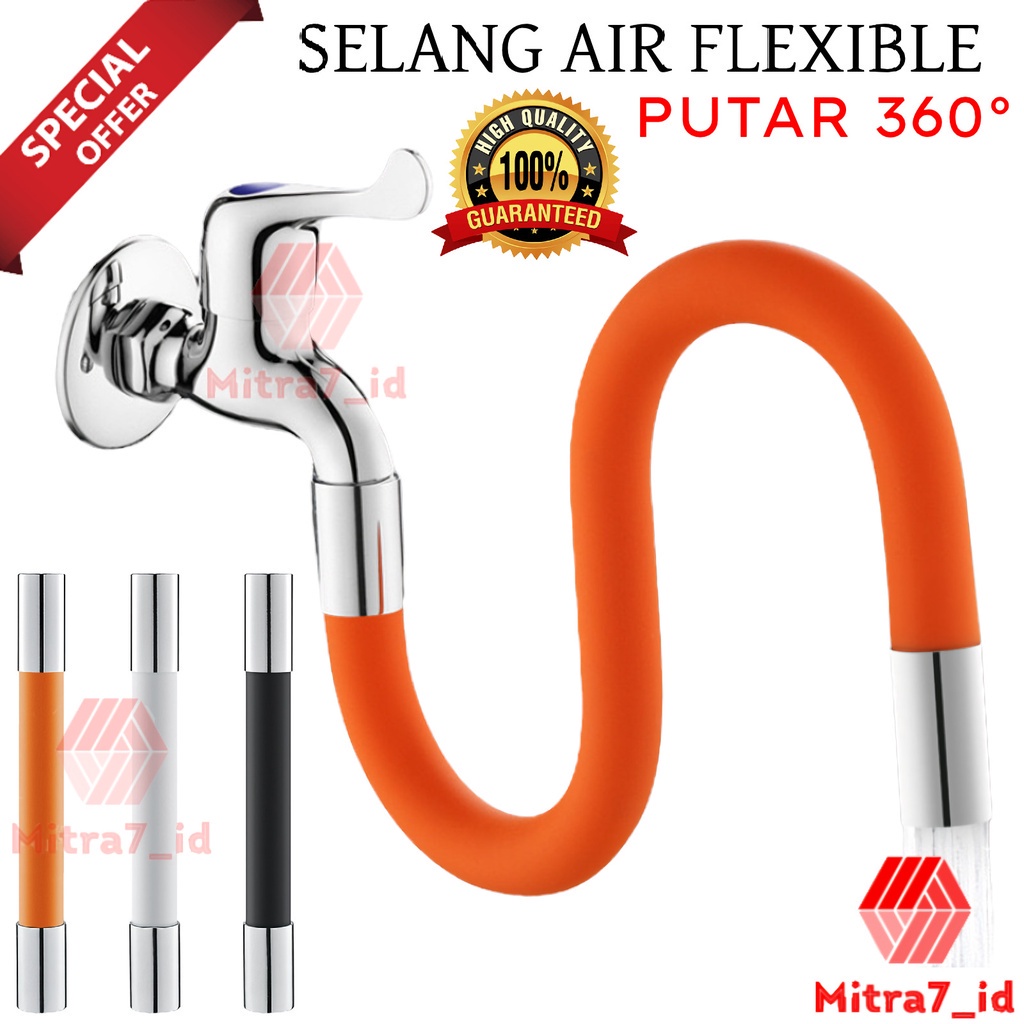 [M7] SELANG SAMBUNGAN KRAN AIR FLEKSIBEL 360° / SELANG AIR 20CM 30CM 50CM / SAMBUNGAN KRAN AIR SELANG UNIVERSAL 1/2 INCI