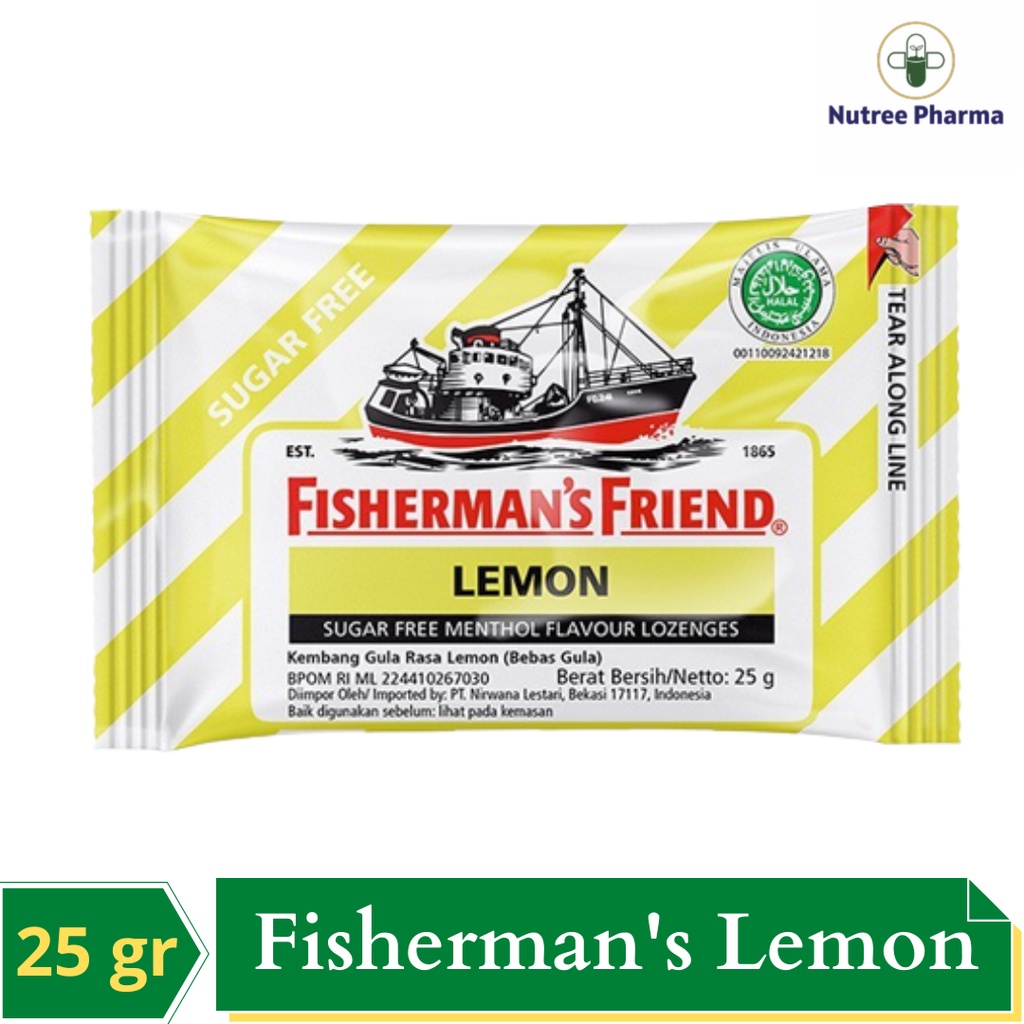 

Permen Fisherman's Friend Sugar Free Lemon 25 gr