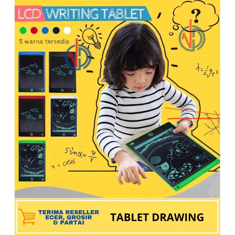 

TABLET DRAWING PAPAN TULIS MENGGAMBAR LCD HAPUS WRITING BOARD TABLET DIGITAL LAYAR 8.5 INCH ANAK VD