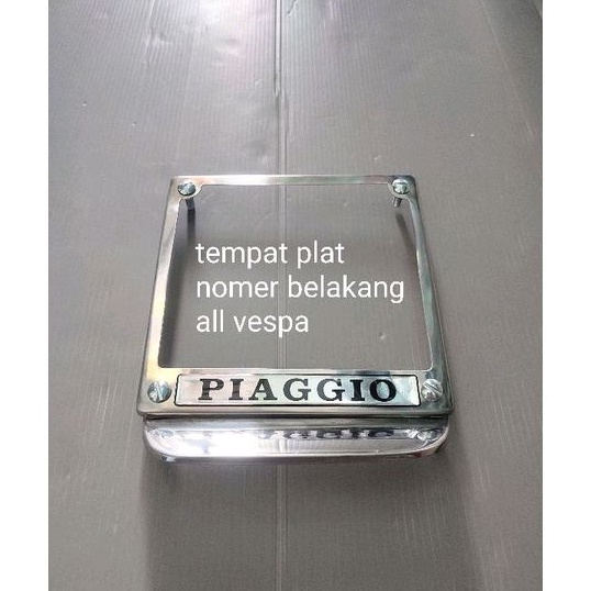 tempat plat nomer belakang vespa dudukan plat nomor belakang vespa clasic matic