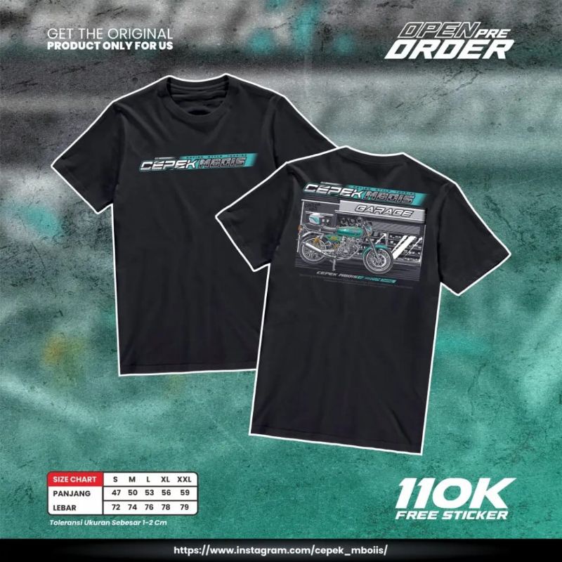 Jual Kaos Cepek Mbois Garage Original Shopee Indonesia