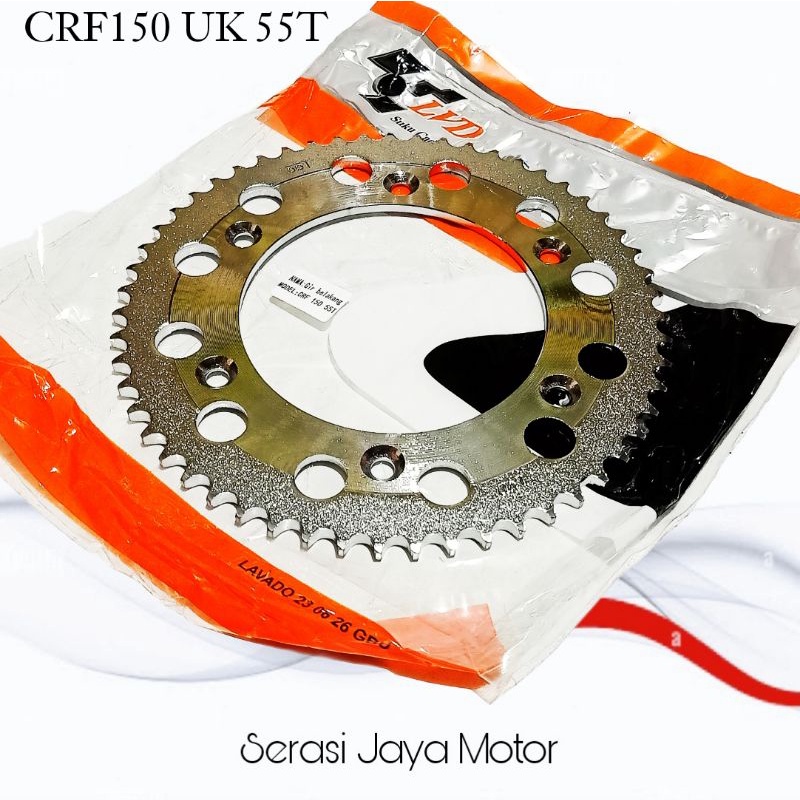 GEAR GIR BELAKANG CRF 150 55T