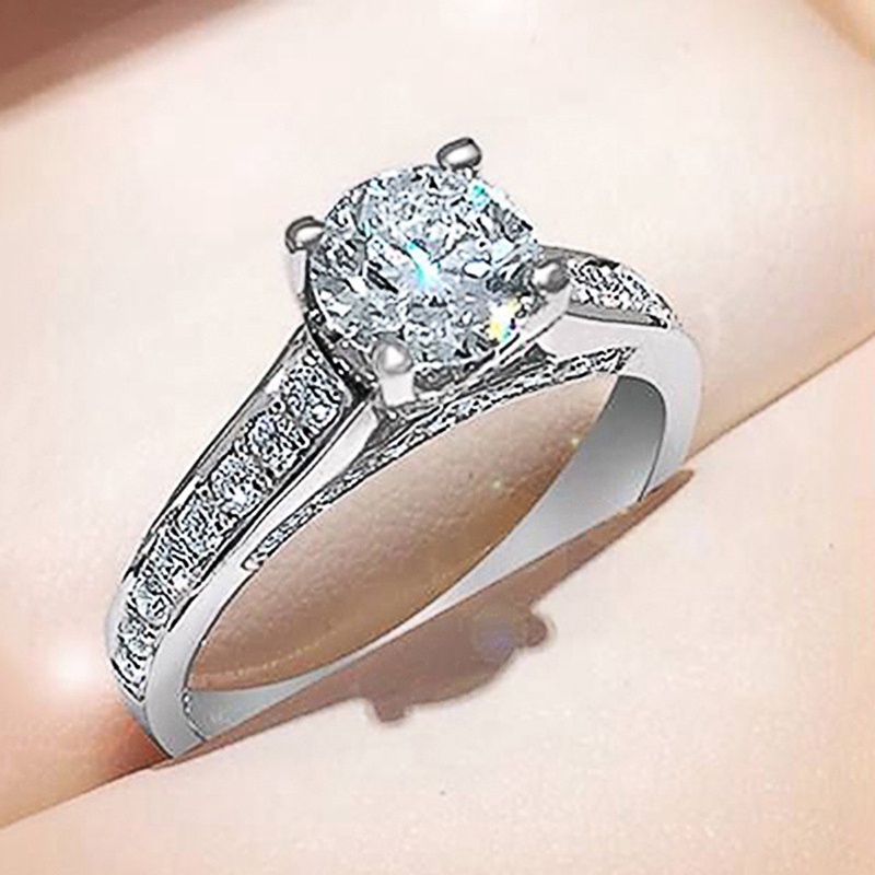 Fashion Dikontrak Wanita Cincin Dengan Cubic Zirconia Dainty Pernikahan Pertunangan Aksesoris Serbaguna Desain Perhiasan