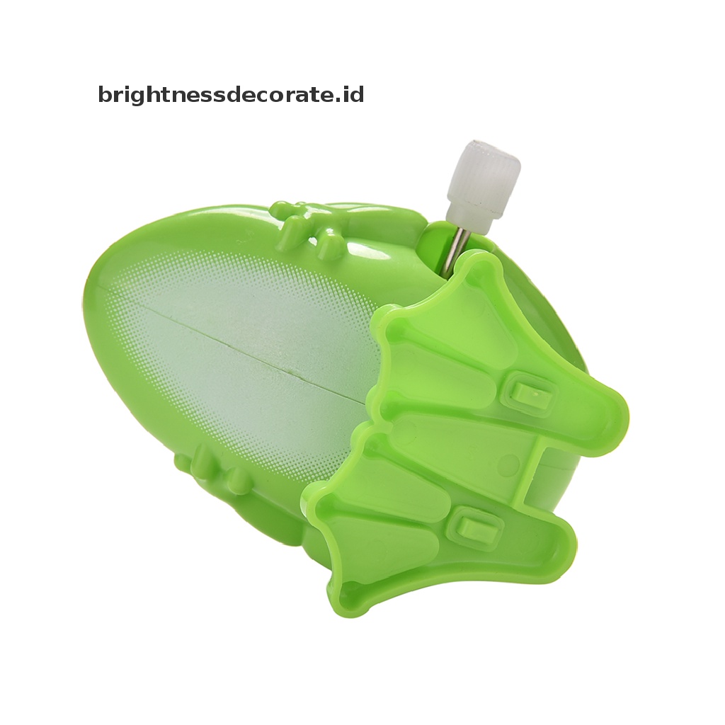 [Birth] 1pcs Wind up Frog Plastik Jumping Animal Mainan Jarum Jam Edukasi Klasik [ID]