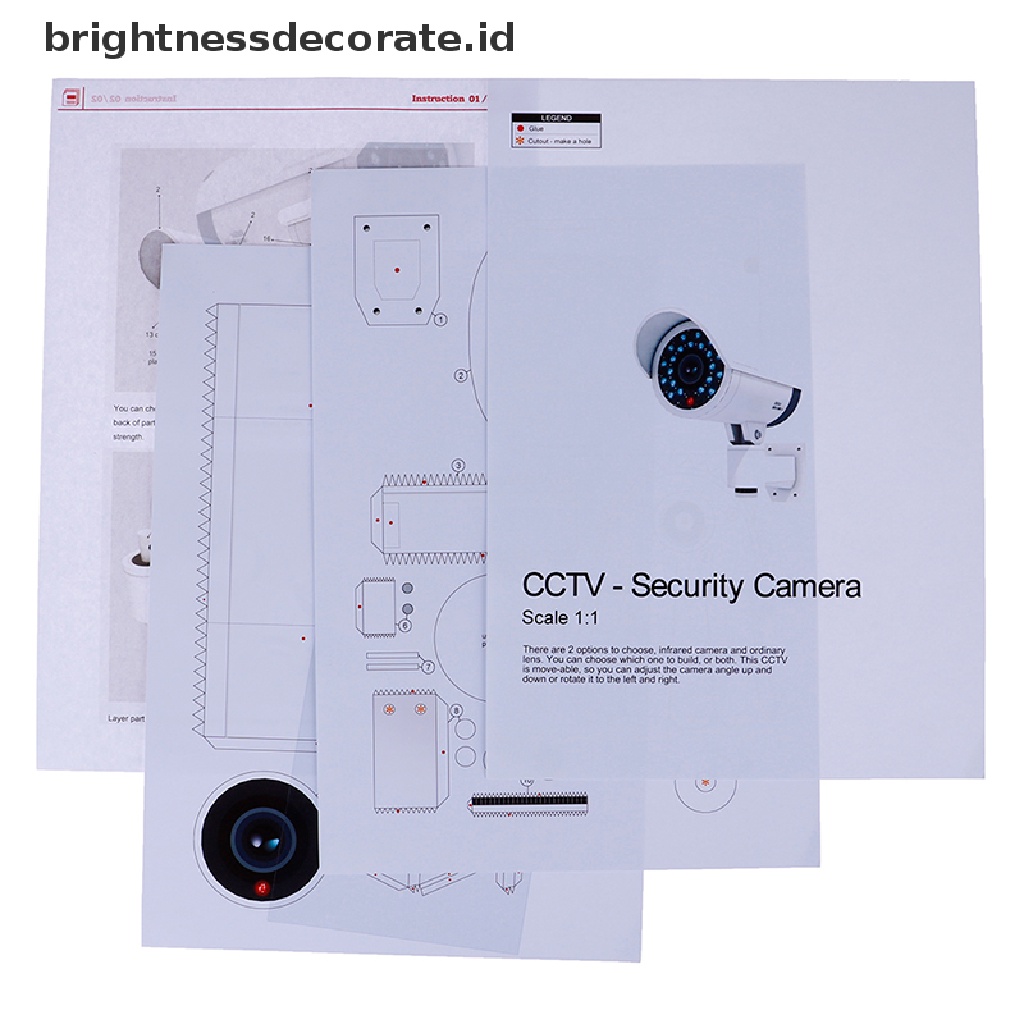 [Keladilan] 1:1model Kertas Tiruan Keamanan Dummy Kamera Pengintai Security Model Puzzle [ID]