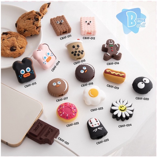 Unik Cable Saver Protektor Pelindung pengaman Sudut Siku Ujung Kabel Usb Carge Cas Carger Hp Laptop