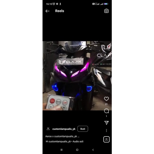 ALIS RGB REMOT RUNNING AEROX NEW