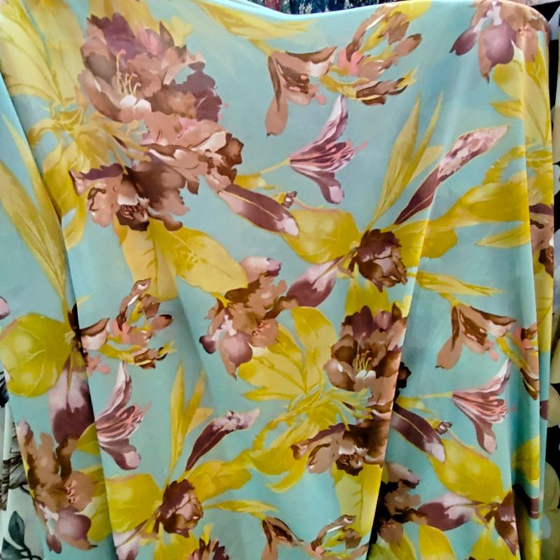 Kain ceruty babydoll premium - kain babydoll - pashmina ceruty - kain