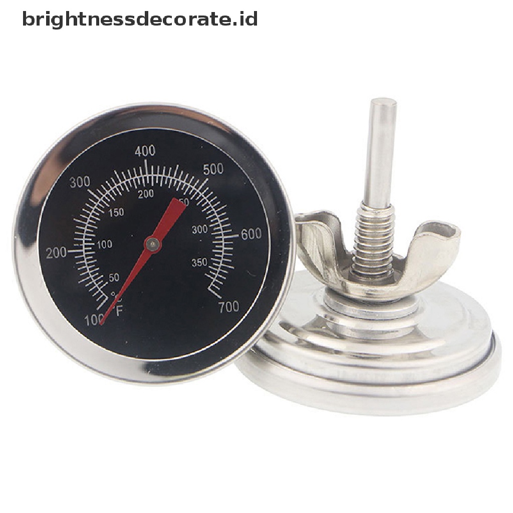 [Birth] Termometer Oven Stainless Steel BBQ Bimetallic Dual Gage Alat Masak 700derajat [ID]